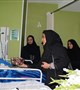 عیادت معاون دانشجویی فرهنگی دانشگاه از بیماران بستری در بیمارستان شهید باهنر